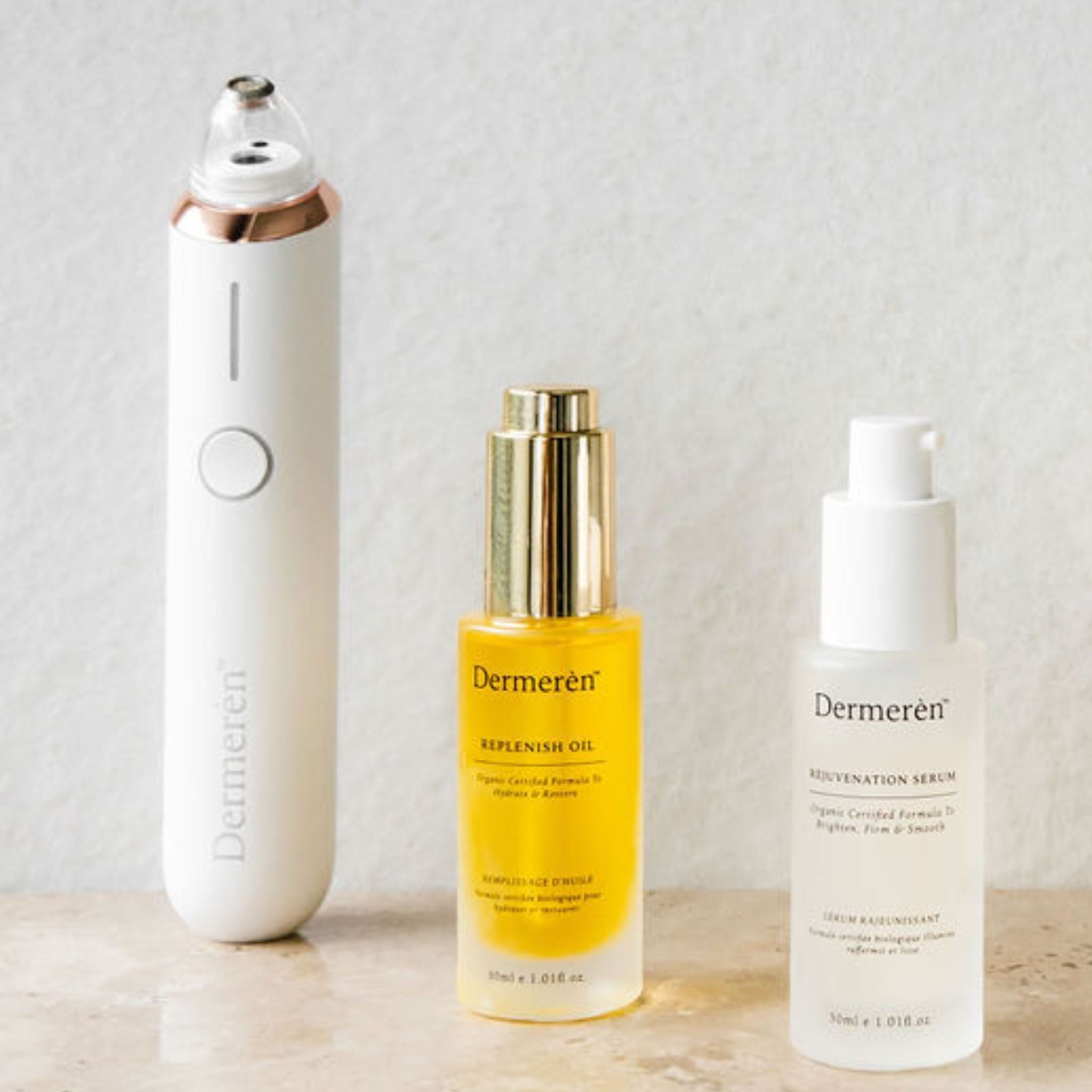 microdermabrasion with oil and serum